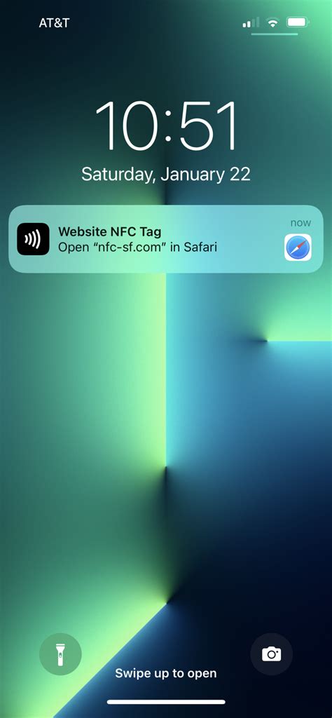 website nfc tag notification.